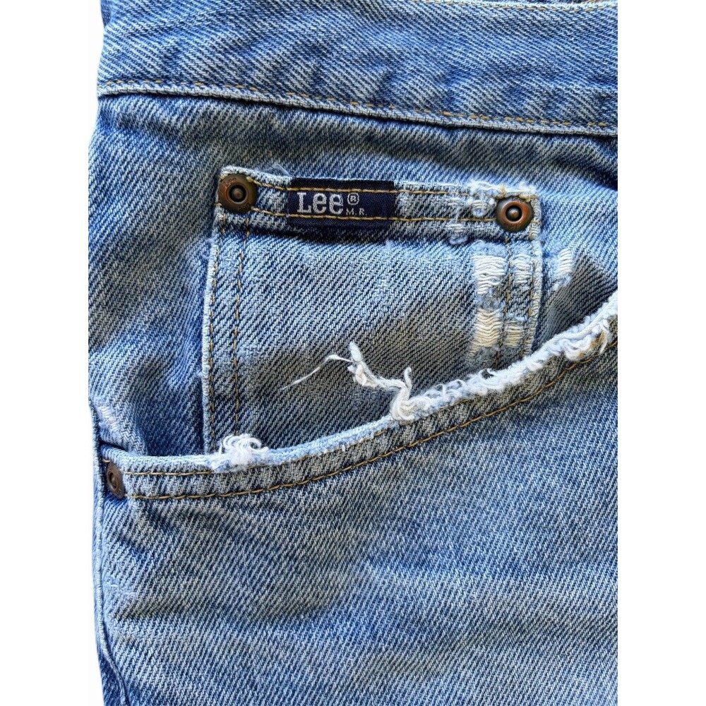 Vintage 90s Lee Jeans Mens 36x32 Relaxed Fit Straight Leg Distressed Faded USA